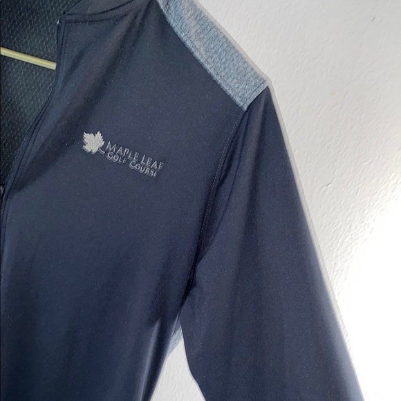 Black and Gray Fitted Long Sleeve Tee with Mandarin Collar - Picture 4 of 10